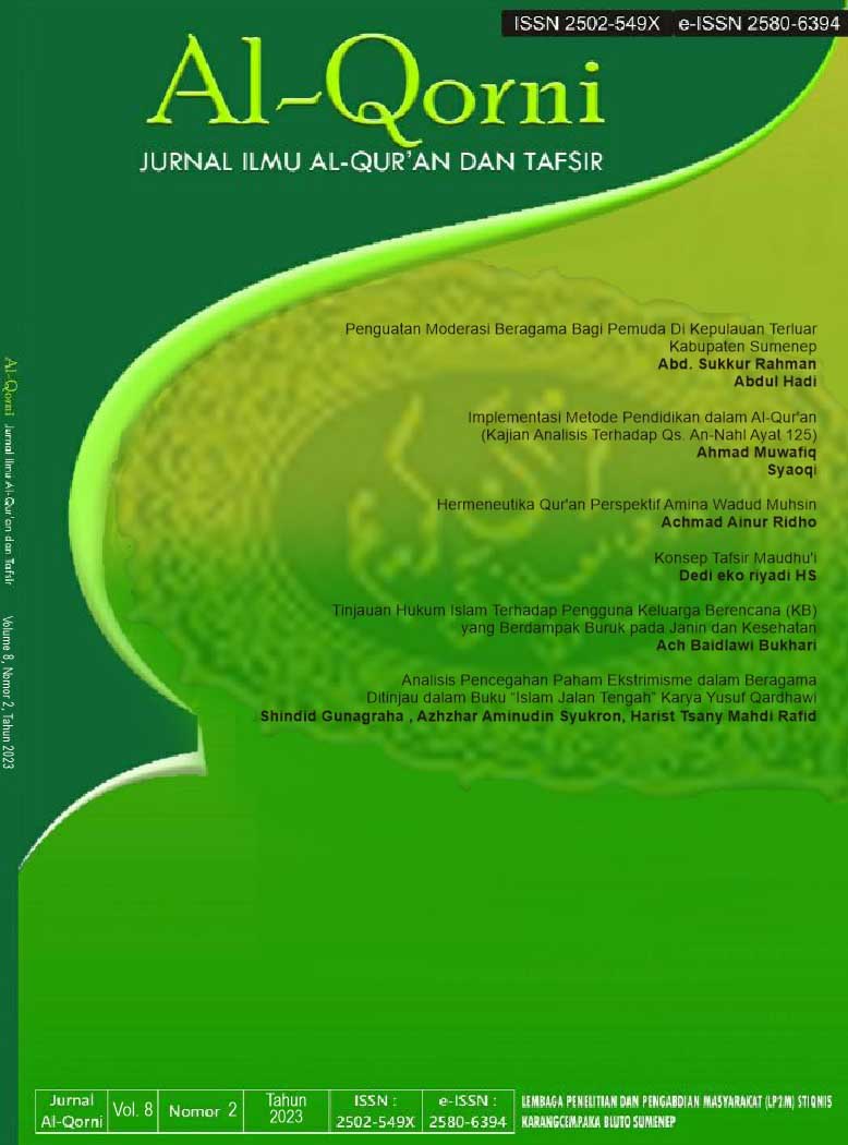 					View Vol. 8 No. 2 (2023): Al-Qorni Jurnal Ilmu Al-Qur'an dan Tafsir
				